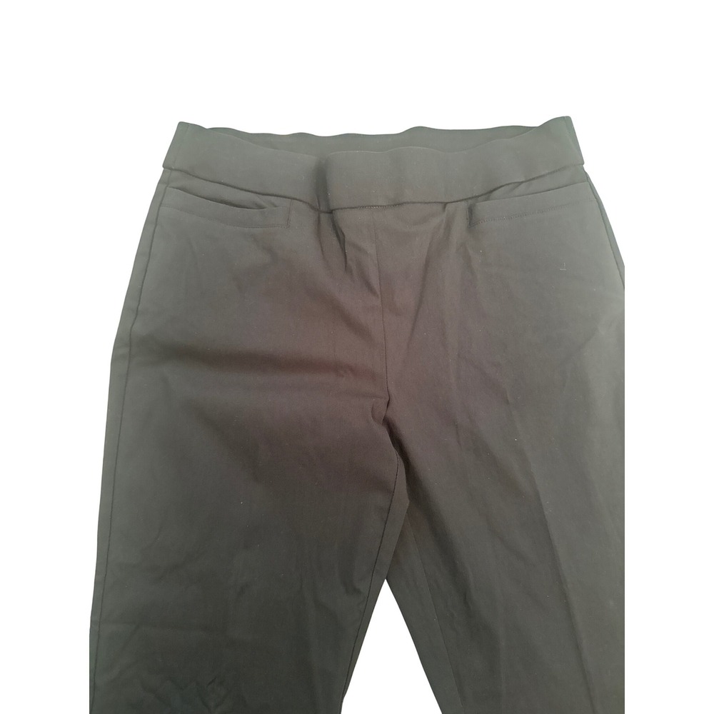 Kim Rogers Petite Black Pull On Dress Pants Straight Leg Trousers Size 14PS - Picture 3 of 4